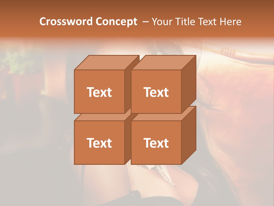 Hat Looking Veil PowerPoint Template