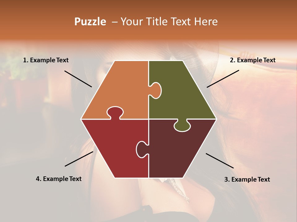 Hat Looking Veil PowerPoint Template