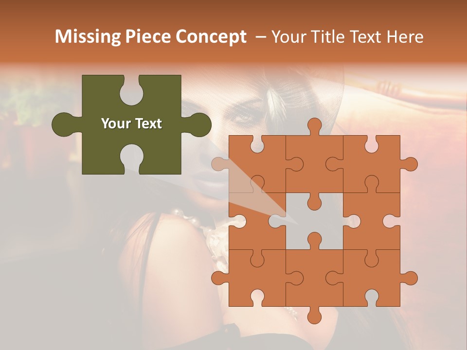 Hat Looking Veil PowerPoint Template