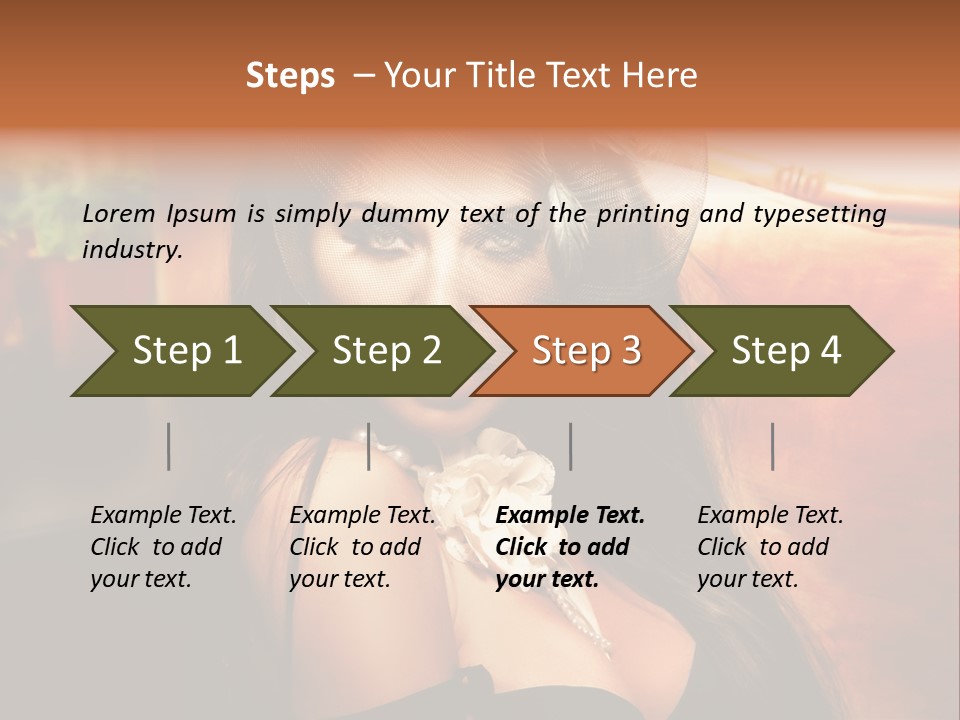 Hat Looking Veil PowerPoint Template