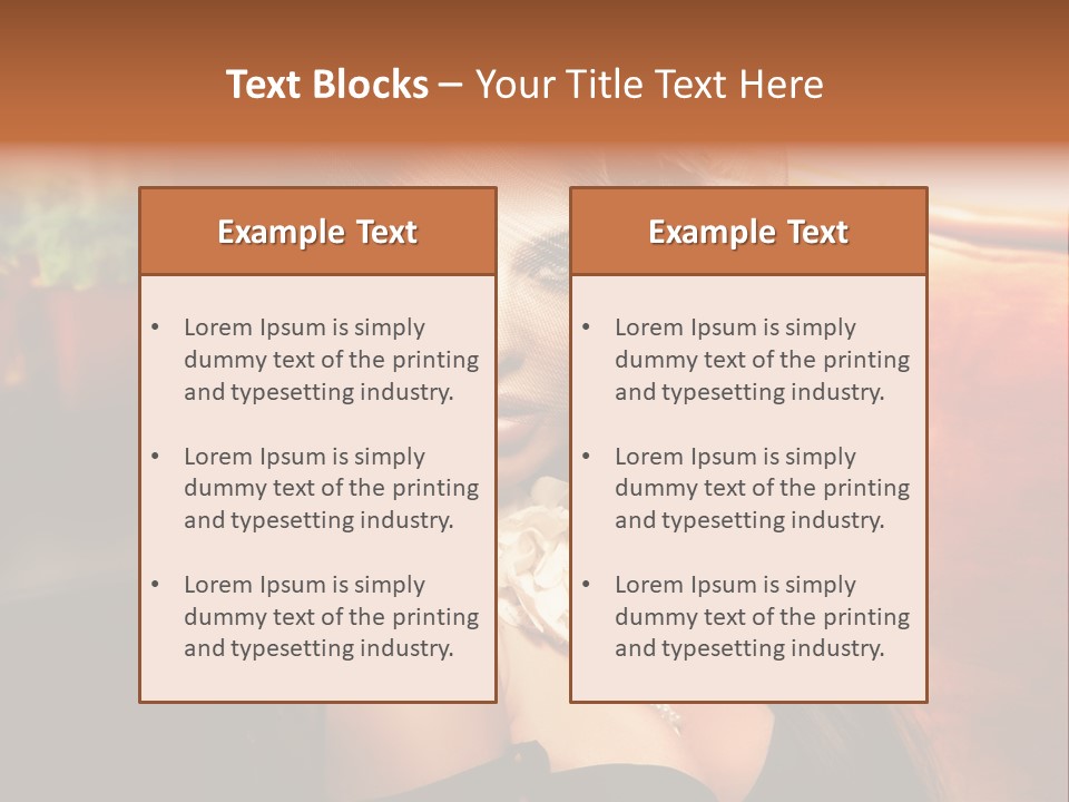 Hat Looking Veil PowerPoint Template