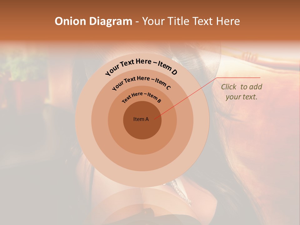 Hat Looking Veil PowerPoint Template