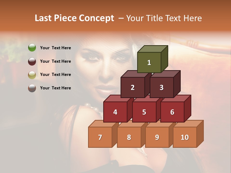 Hat Looking Veil PowerPoint Template