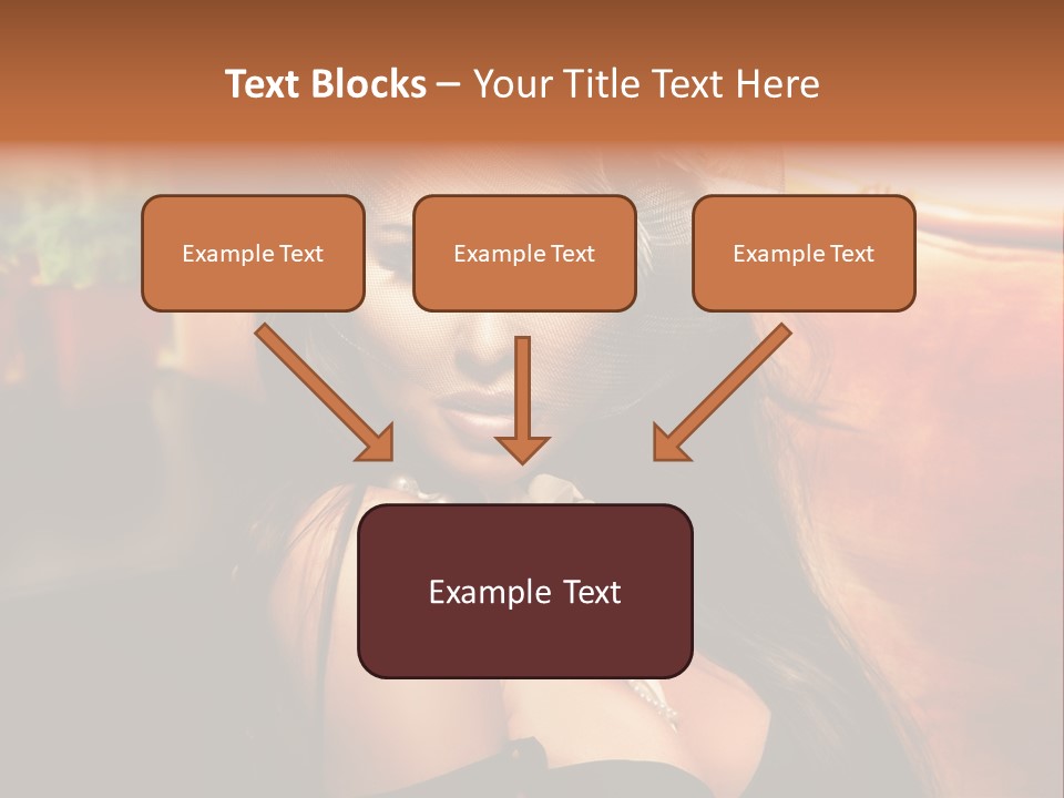 Hat Looking Veil PowerPoint Template