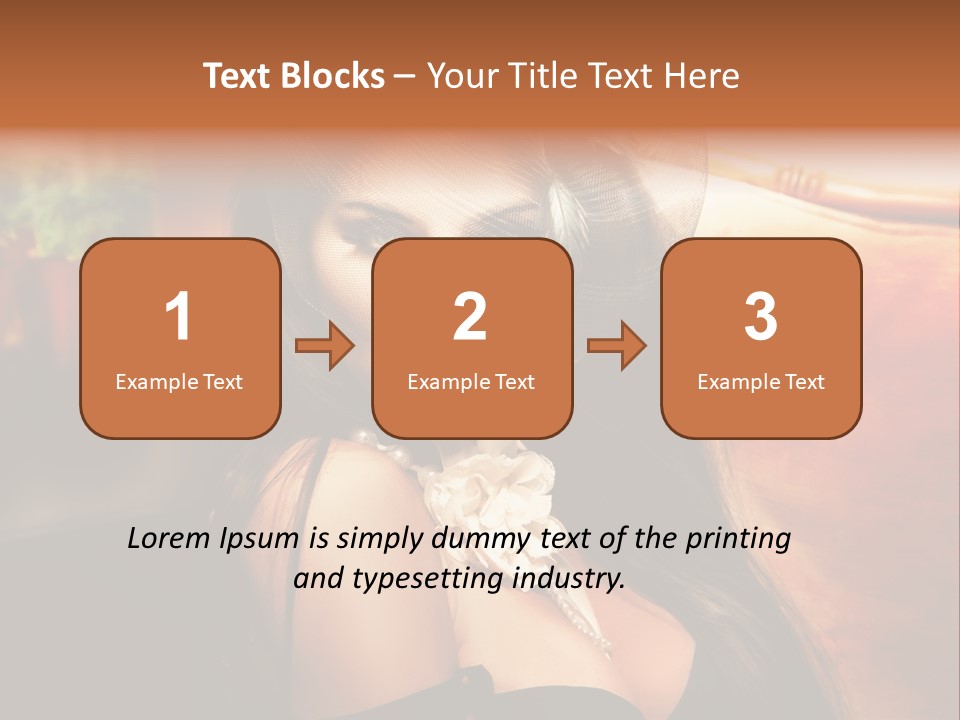 Hat Looking Veil PowerPoint Template