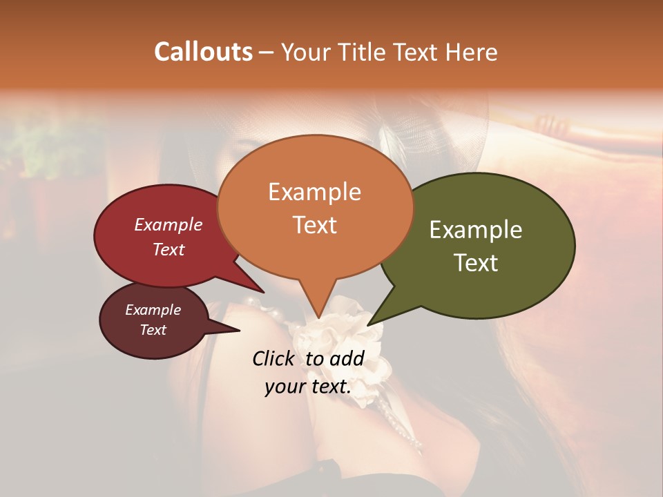 Hat Looking Veil PowerPoint Template