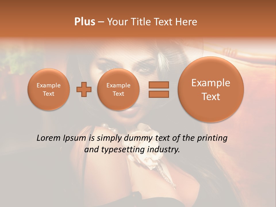 Hat Looking Veil PowerPoint Template