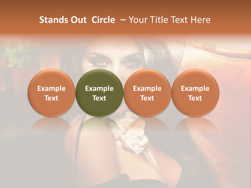 Hat Looking Veil PowerPoint Template