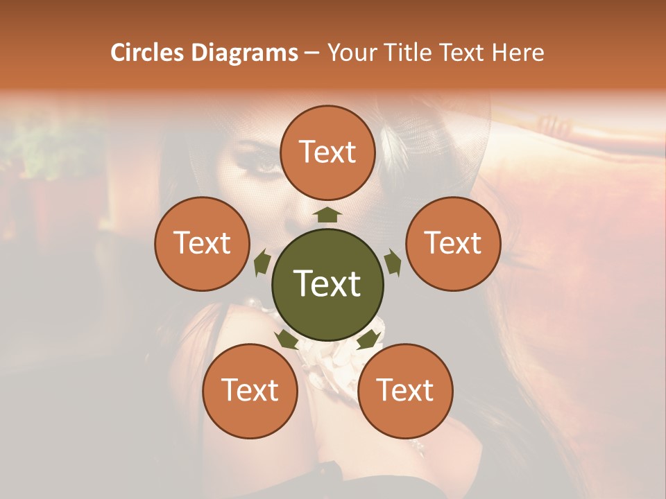 Hat Looking Veil PowerPoint Template