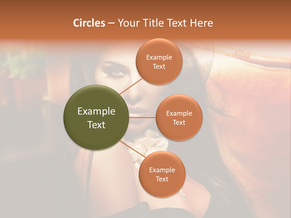 Hat Looking Veil PowerPoint Template