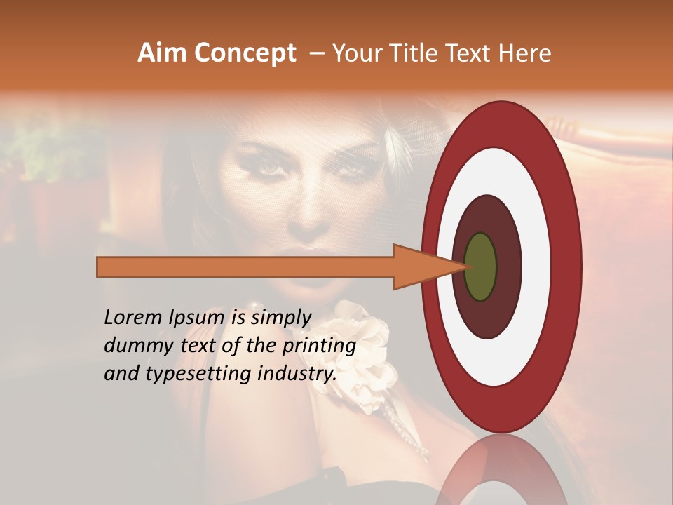 Hat Looking Veil PowerPoint Template