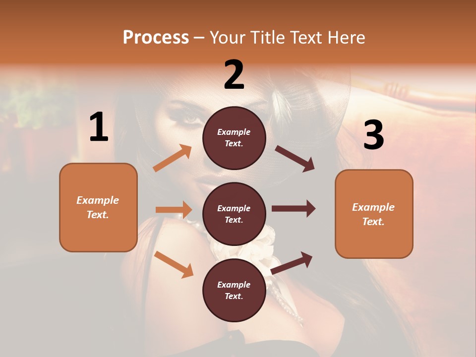 Hat Looking Veil PowerPoint Template