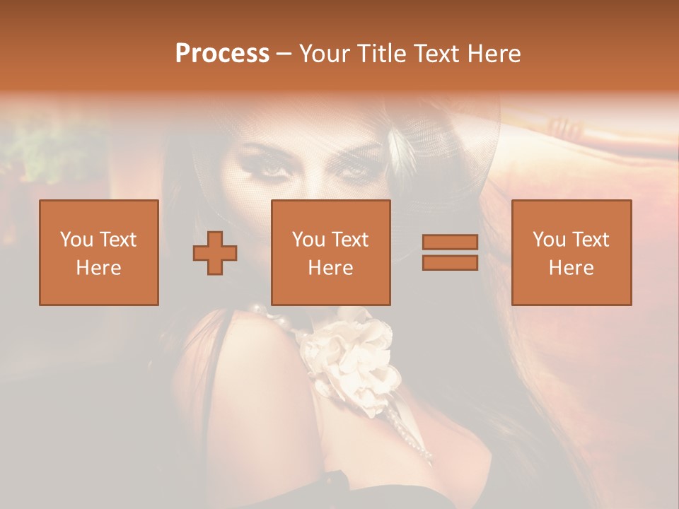 Hat Looking Veil PowerPoint Template