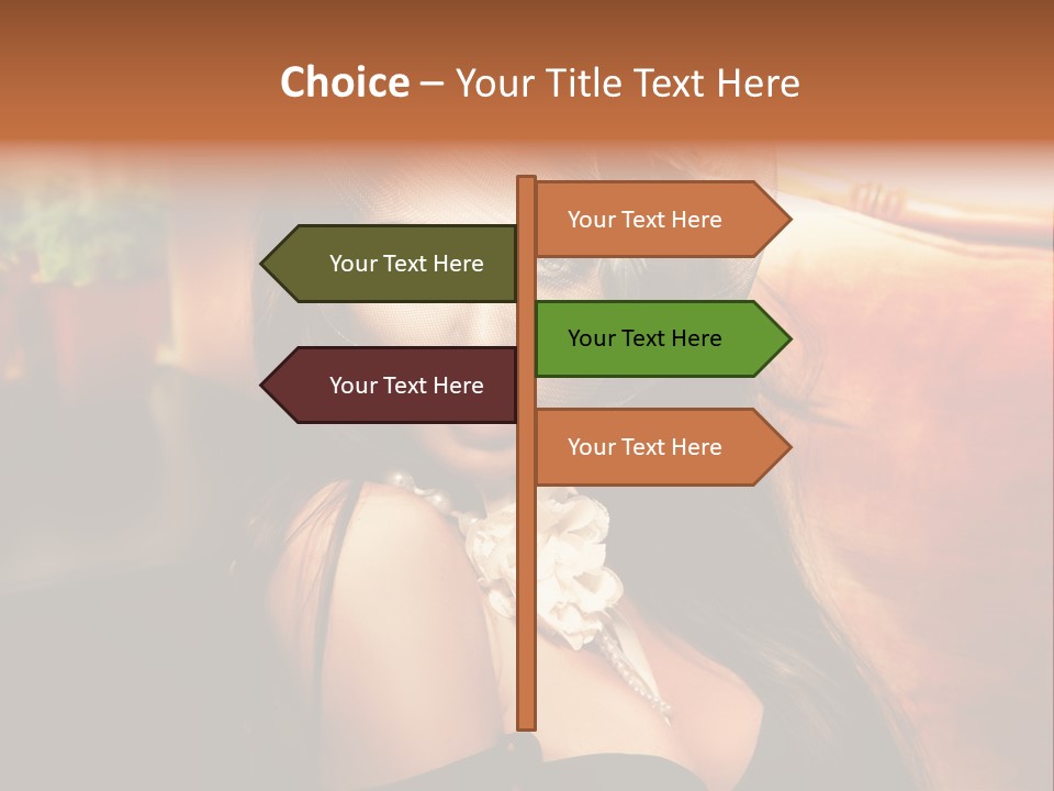 Hat Looking Veil PowerPoint Template