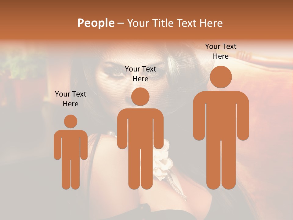 Hat Looking Veil PowerPoint Template