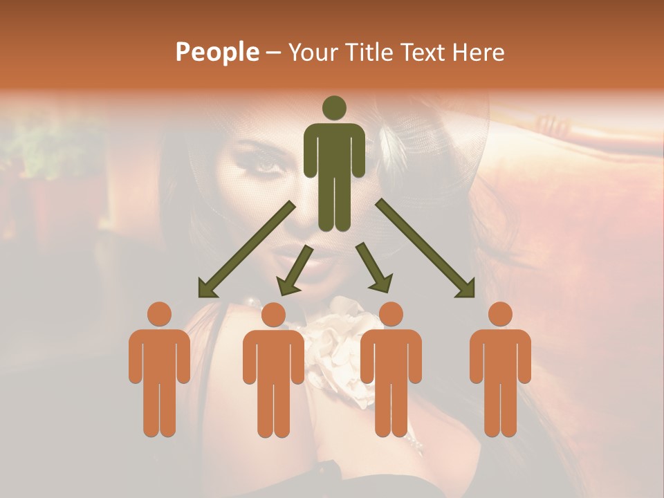 Hat Looking Veil PowerPoint Template