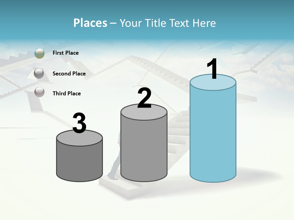 Horizontal Outdoor Man PowerPoint Template