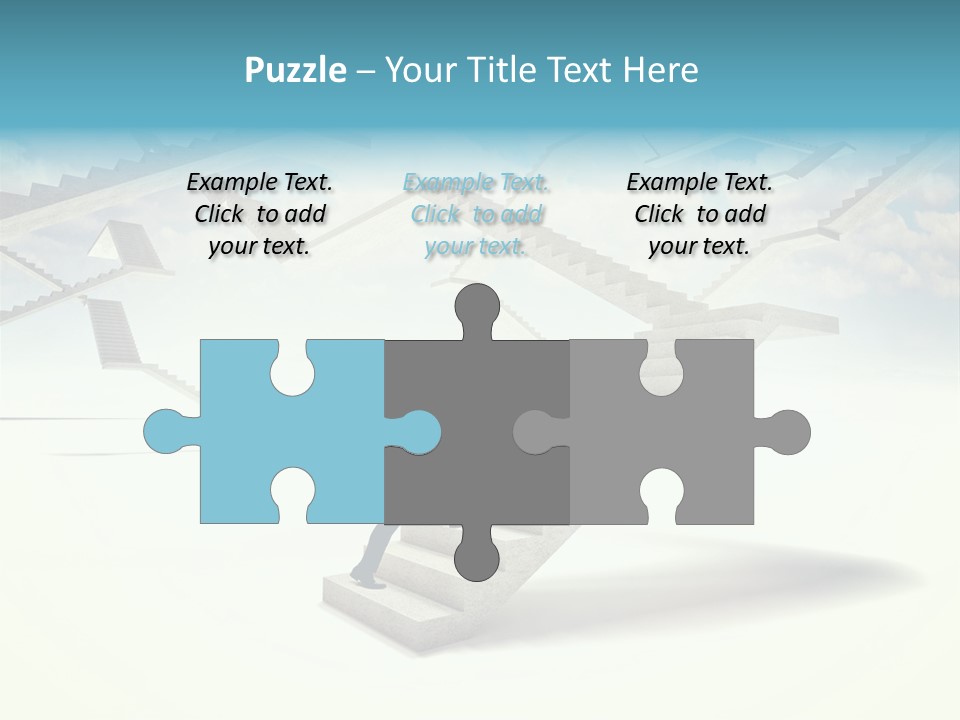 Horizontal Outdoor Man PowerPoint Template