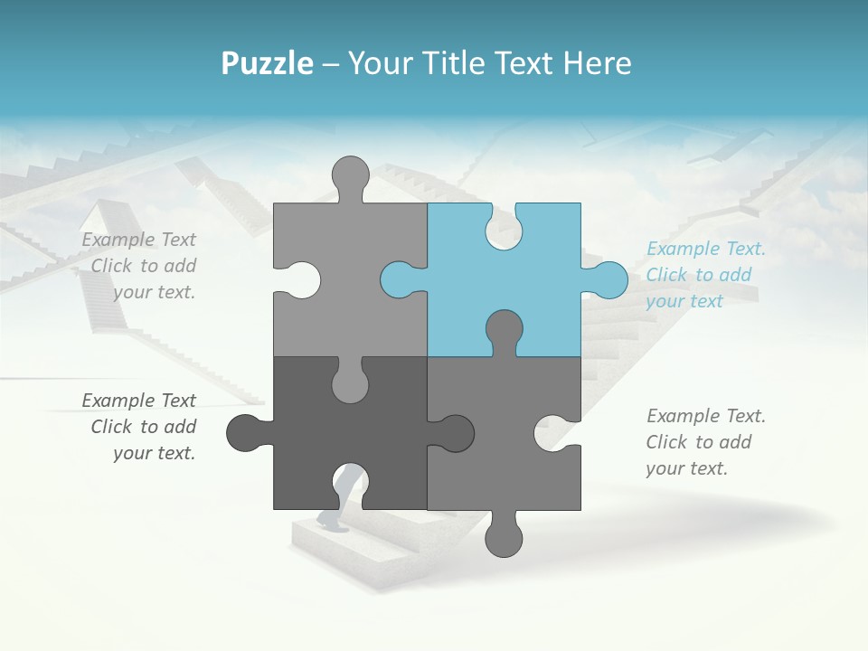 Horizontal Outdoor Man PowerPoint Template