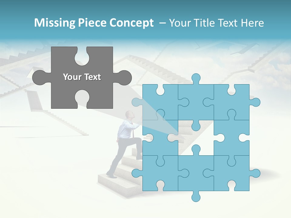 Horizontal Outdoor Man PowerPoint Template