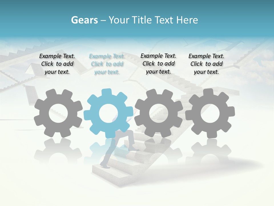 Horizontal Outdoor Man PowerPoint Template