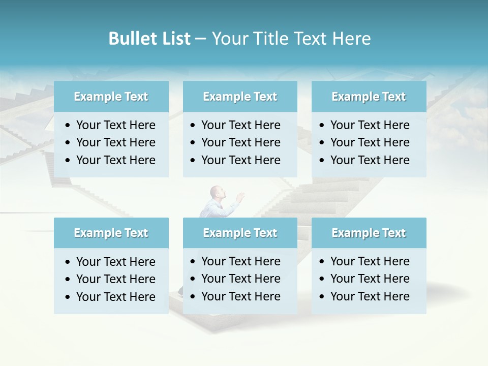 Horizontal Outdoor Man PowerPoint Template