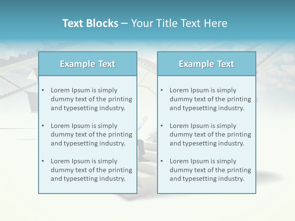 Horizontal Outdoor Man PowerPoint Template