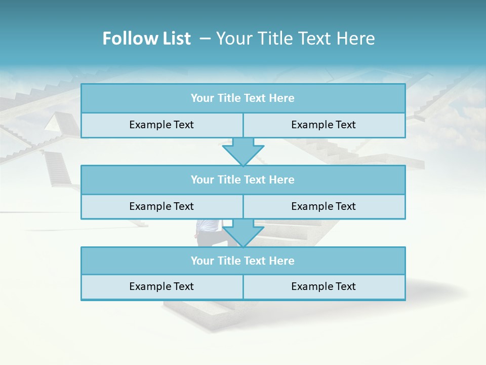 Horizontal Outdoor Man PowerPoint Template