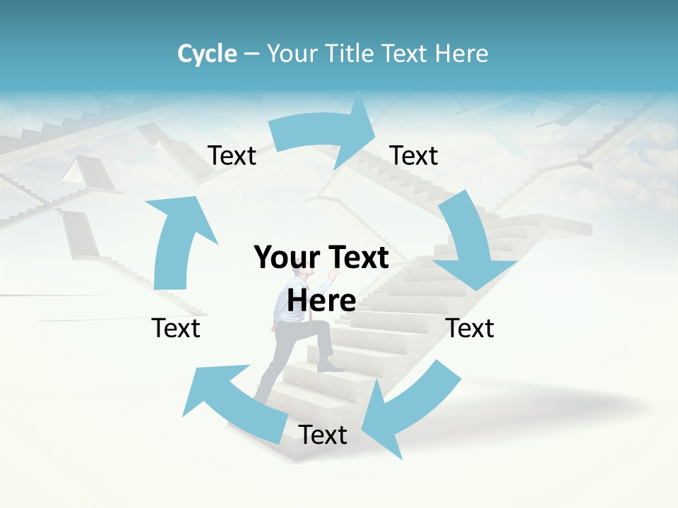 Horizontal Outdoor Man PowerPoint Template