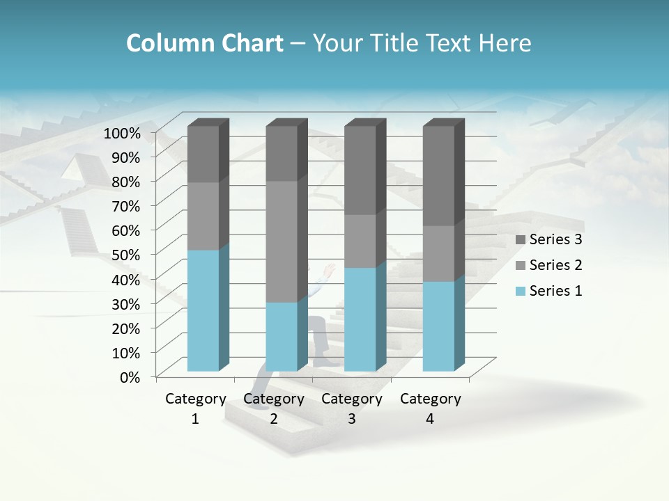 Horizontal Outdoor Man PowerPoint Template