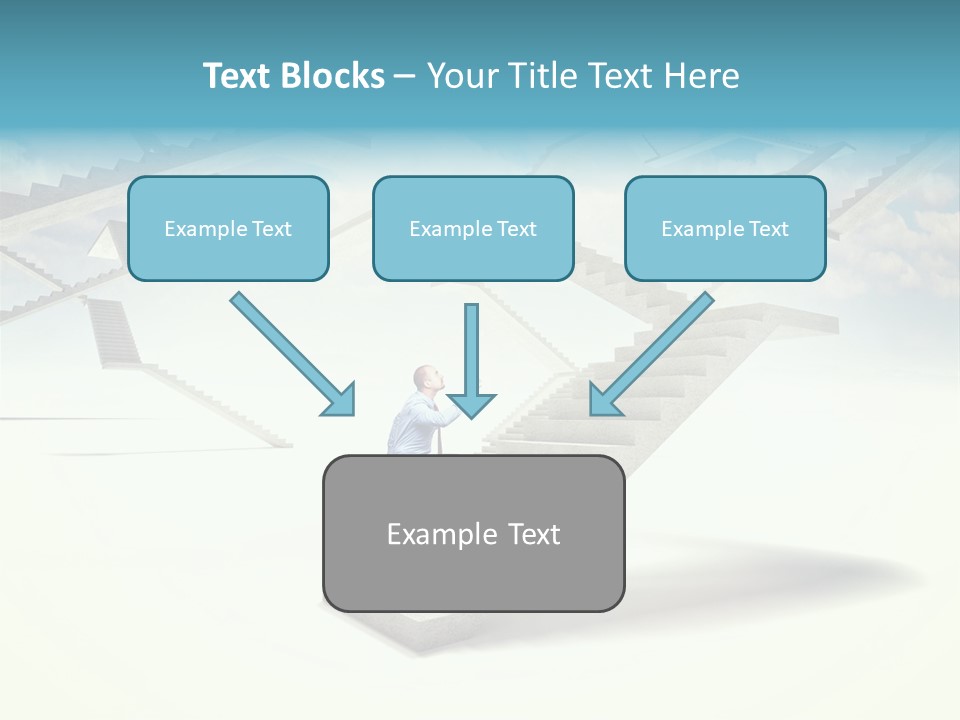 Horizontal Outdoor Man PowerPoint Template