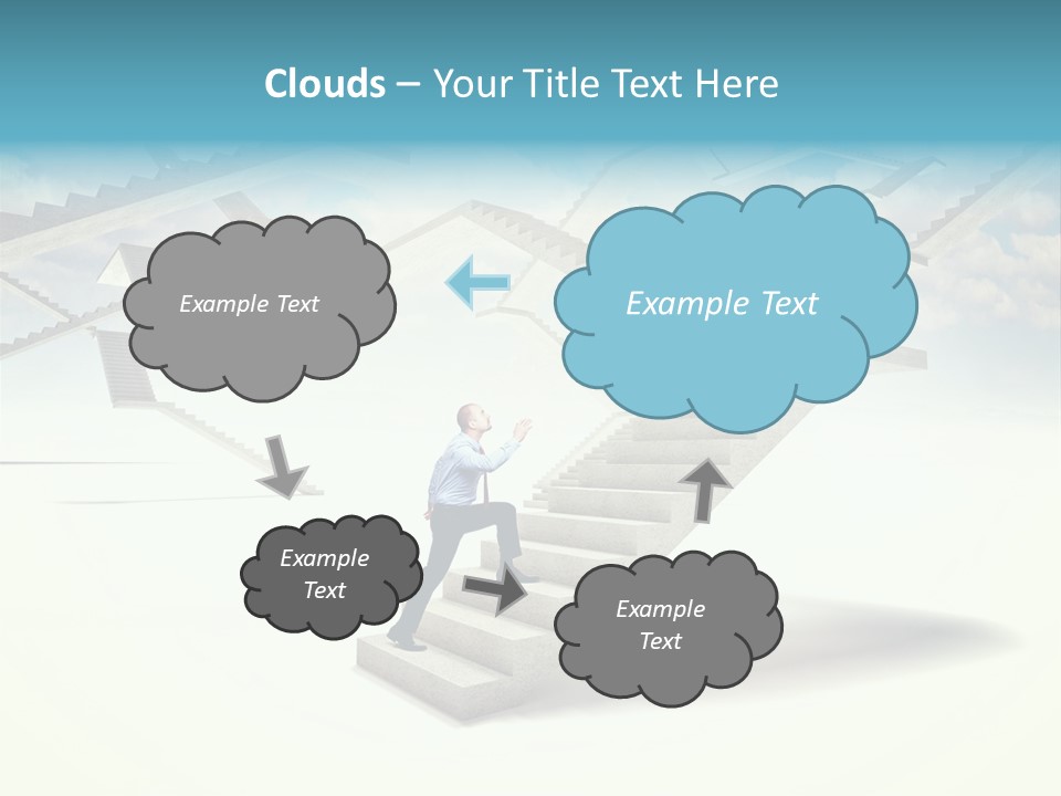 Horizontal Outdoor Man PowerPoint Template