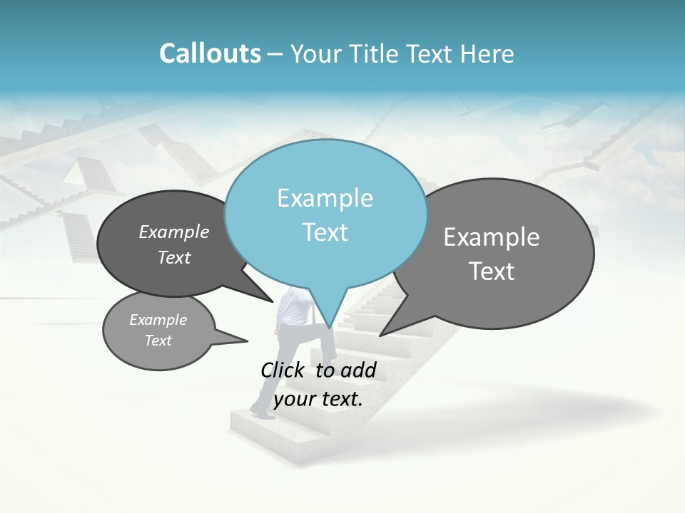 Horizontal Outdoor Man PowerPoint Template