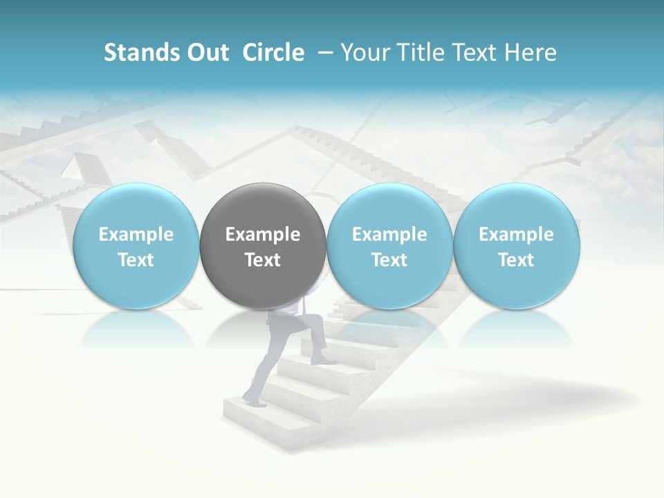 Horizontal Outdoor Man PowerPoint Template