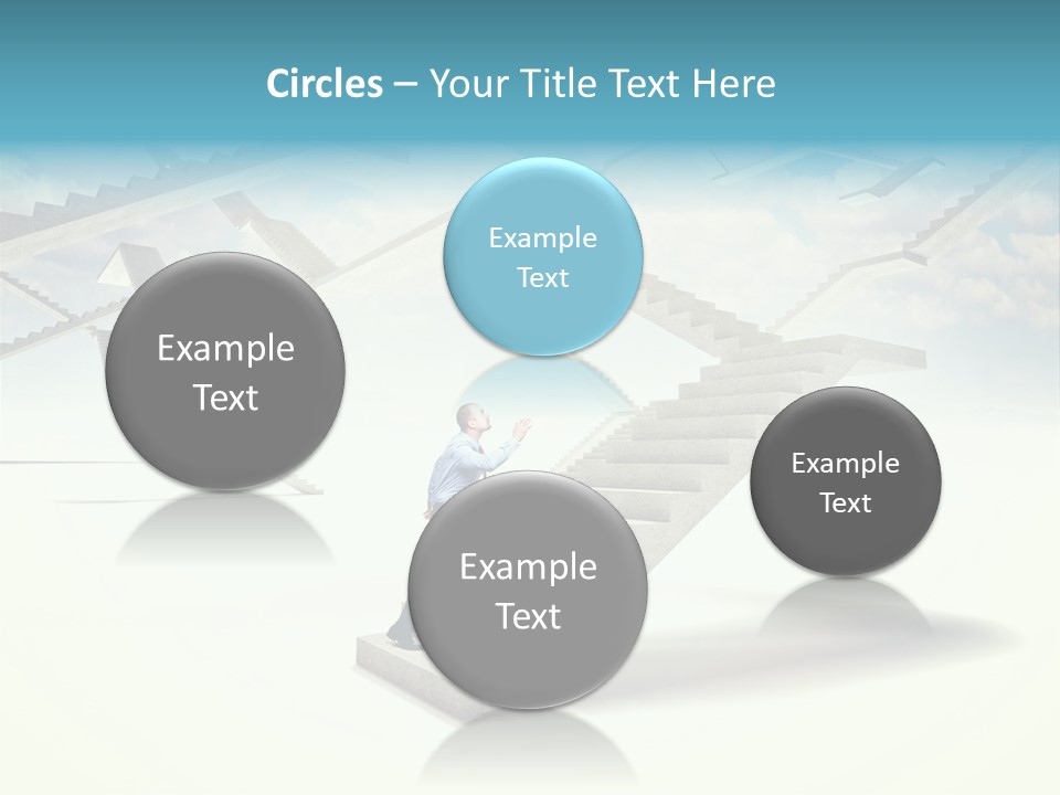 Horizontal Outdoor Man PowerPoint Template