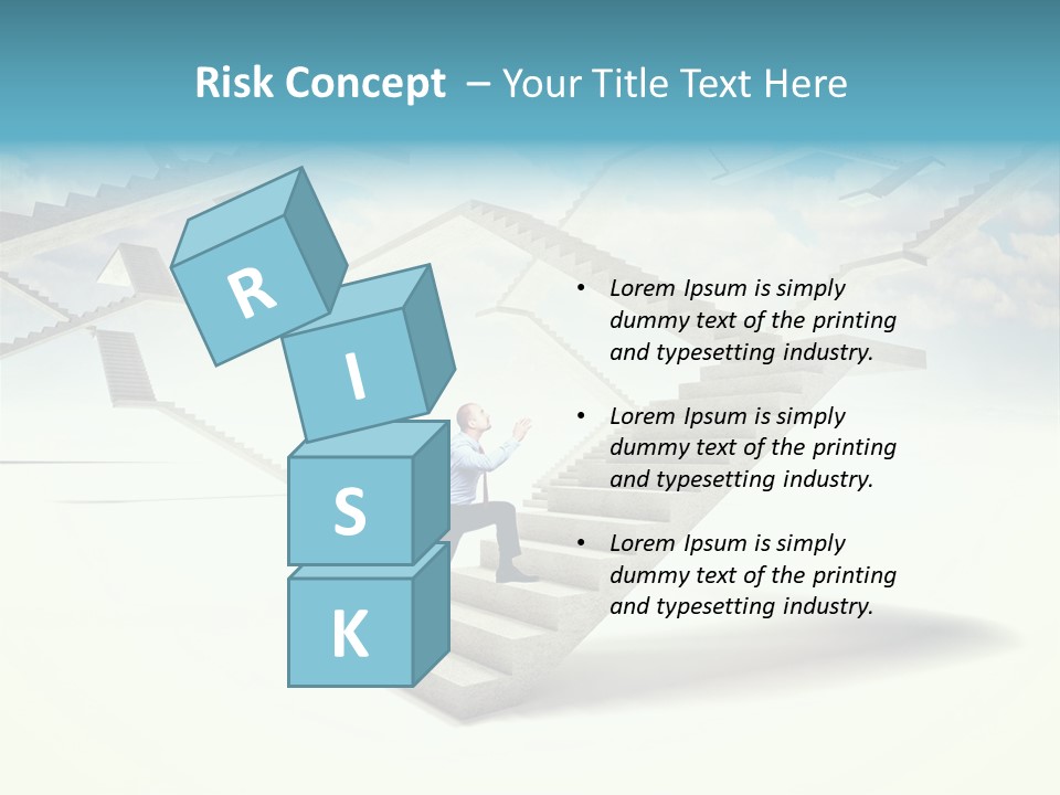 Horizontal Outdoor Man PowerPoint Template