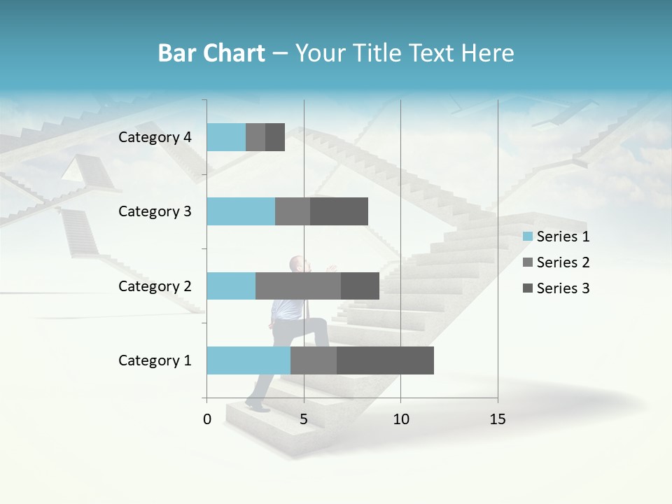 Horizontal Outdoor Man PowerPoint Template