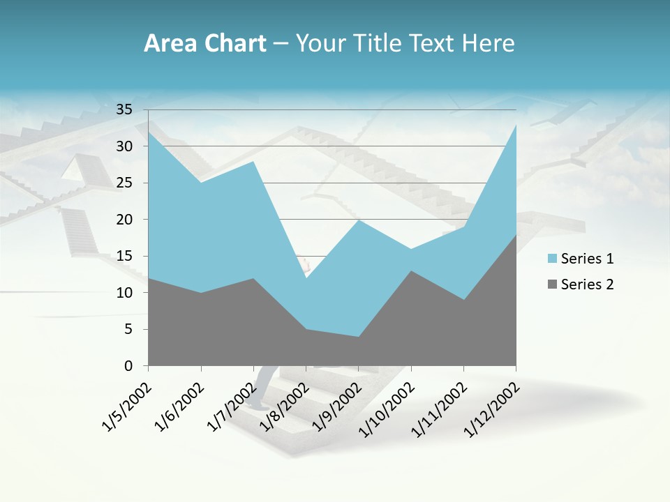 Horizontal Outdoor Man PowerPoint Template