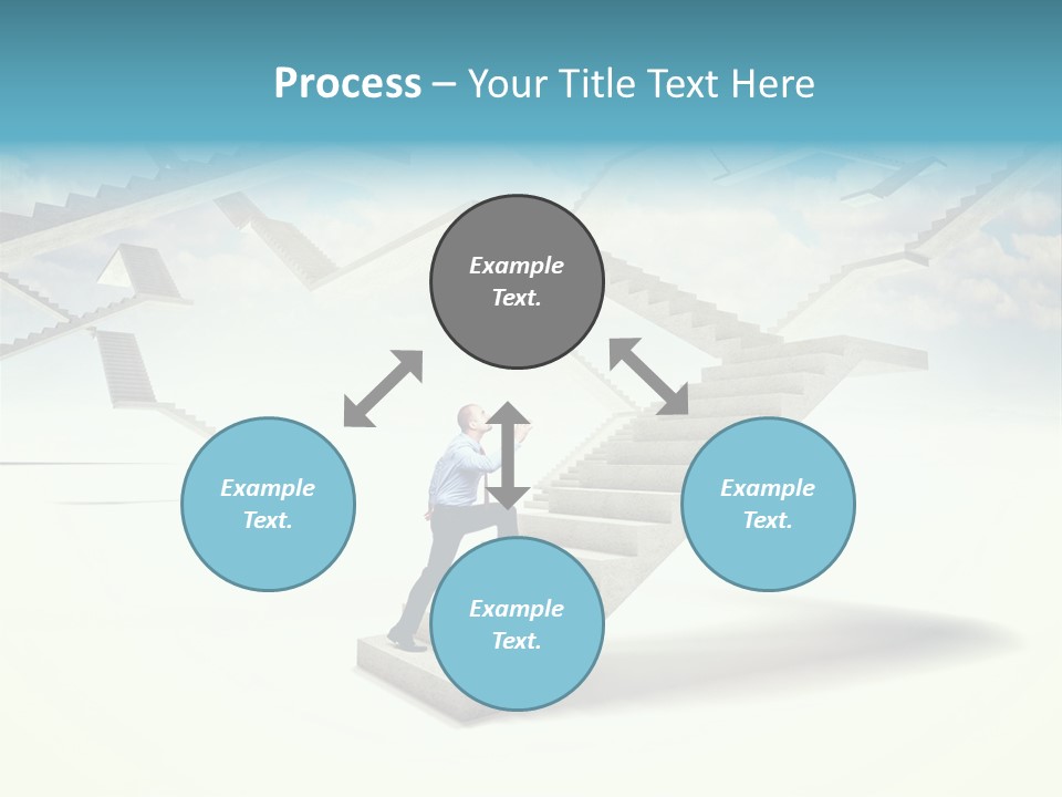 Horizontal Outdoor Man PowerPoint Template