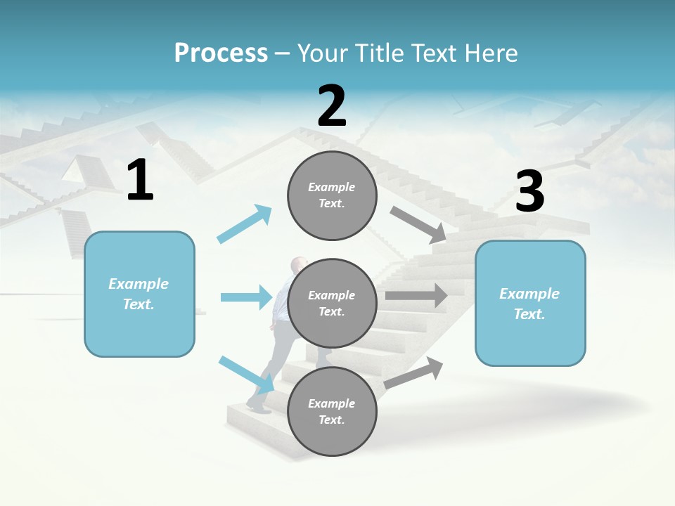 Horizontal Outdoor Man PowerPoint Template