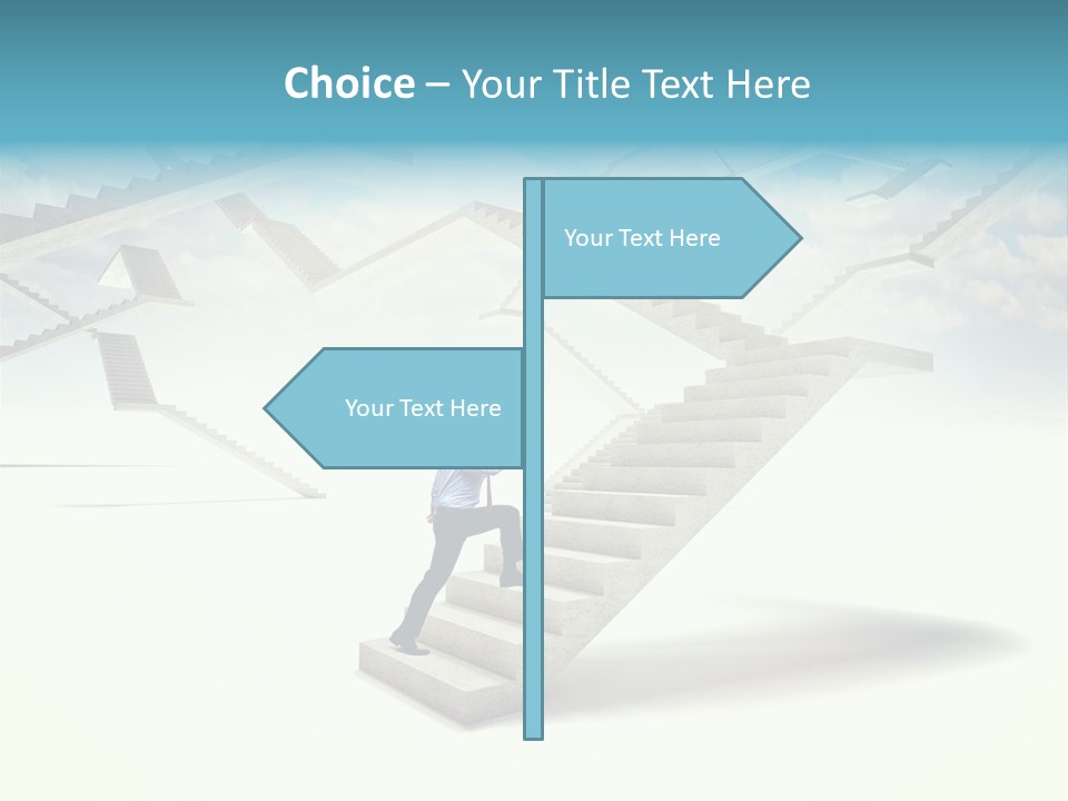Horizontal Outdoor Man PowerPoint Template