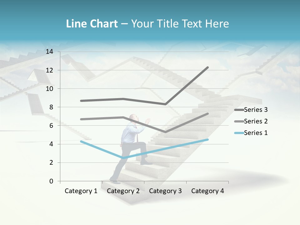Horizontal Outdoor Man PowerPoint Template