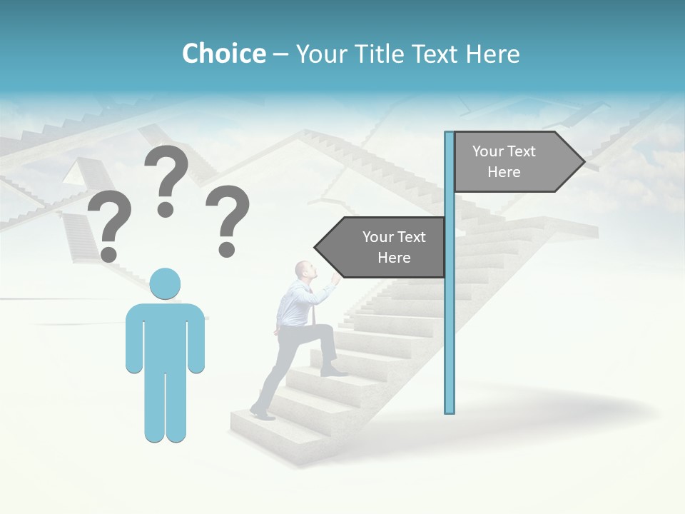 Horizontal Outdoor Man PowerPoint Template