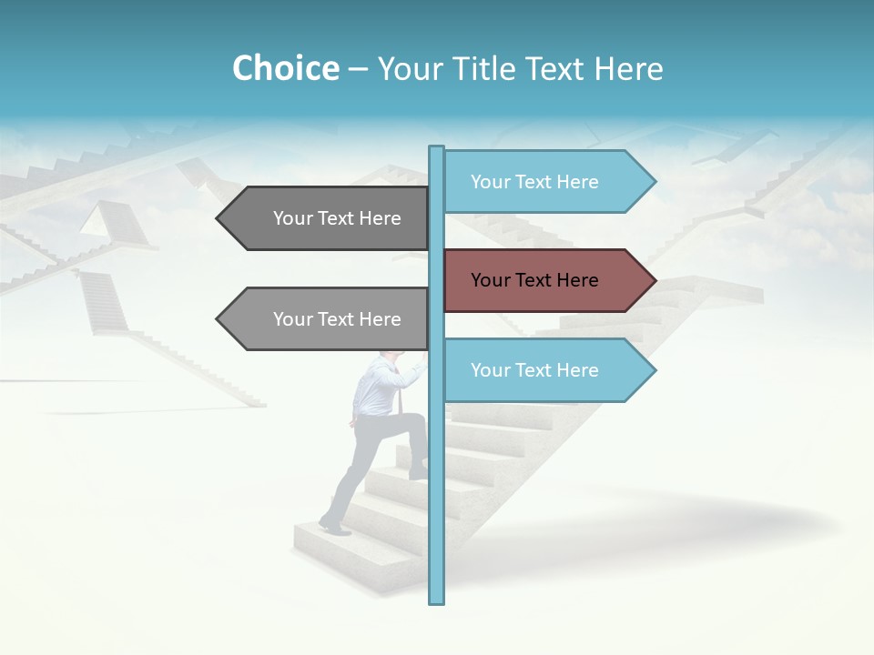 Horizontal Outdoor Man PowerPoint Template