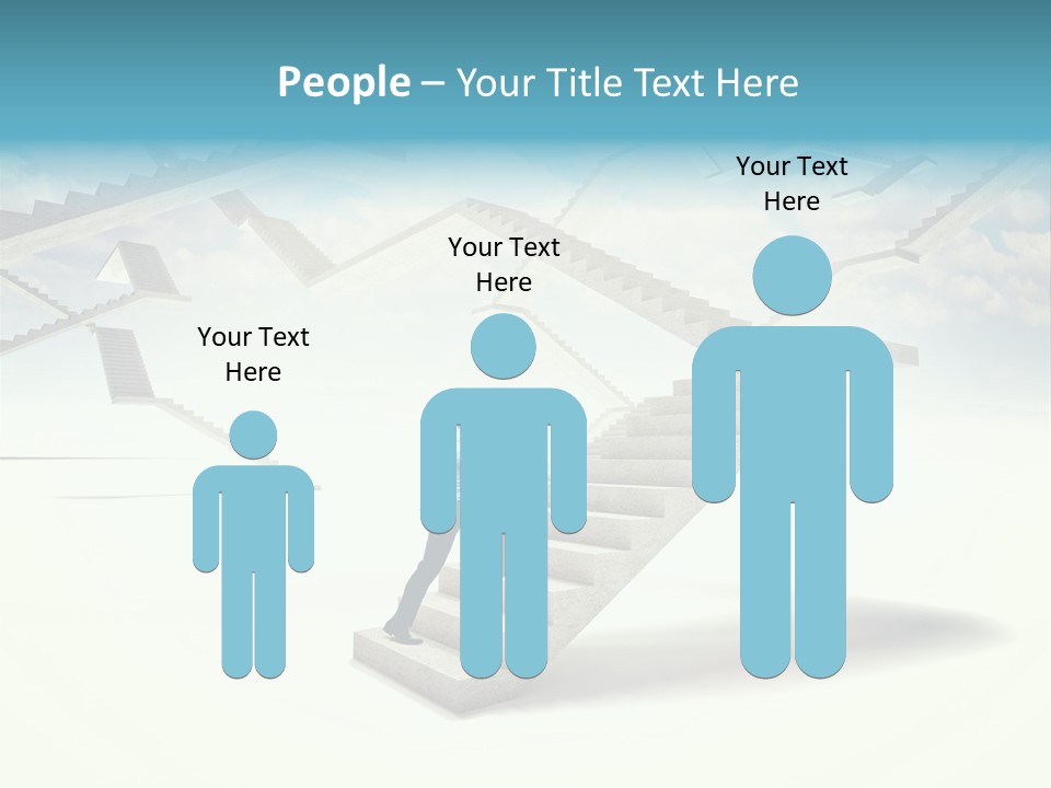 Horizontal Outdoor Man PowerPoint Template