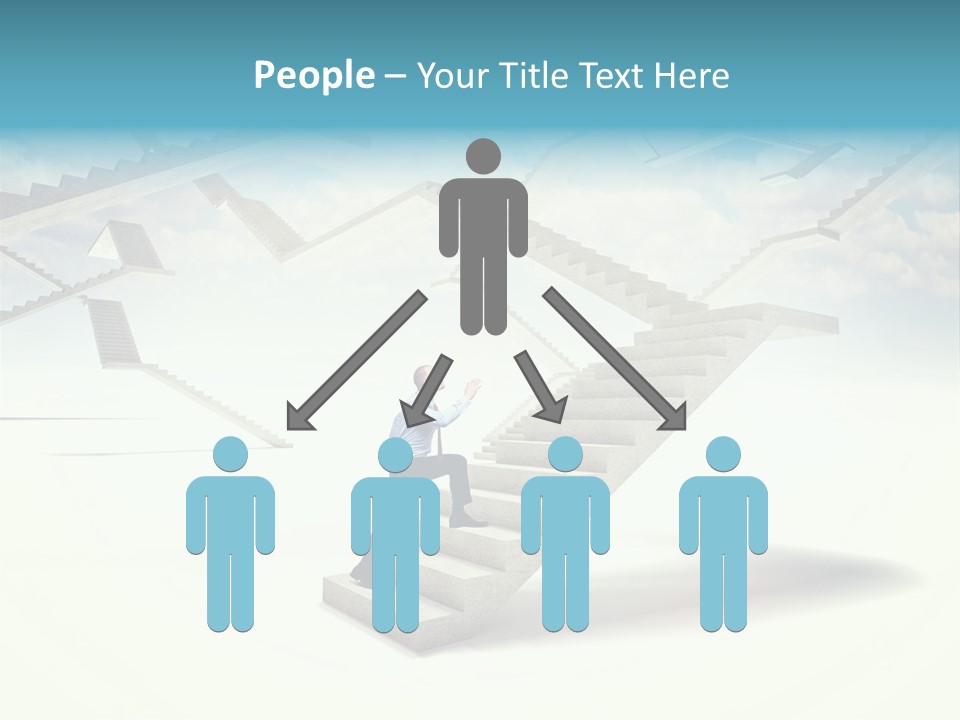 Horizontal Outdoor Man PowerPoint Template