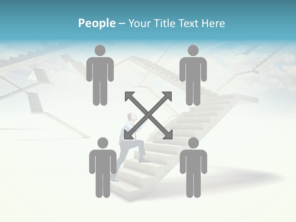 Horizontal Outdoor Man PowerPoint Template