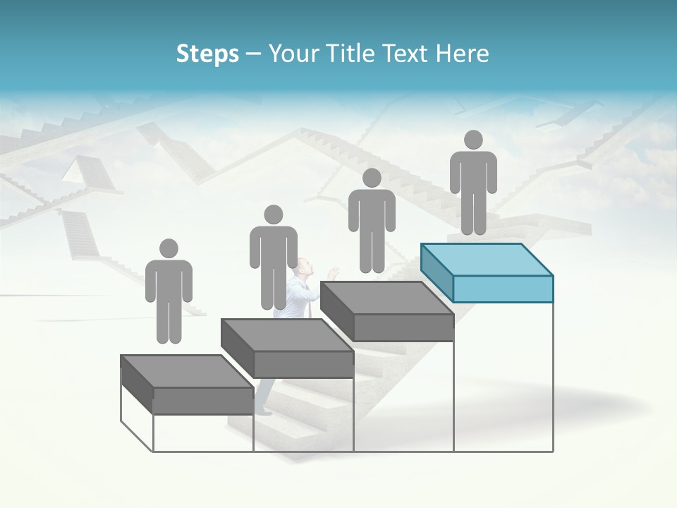 Horizontal Outdoor Man PowerPoint Template