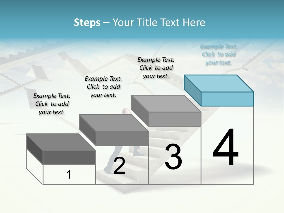 Horizontal Outdoor Man PowerPoint Template