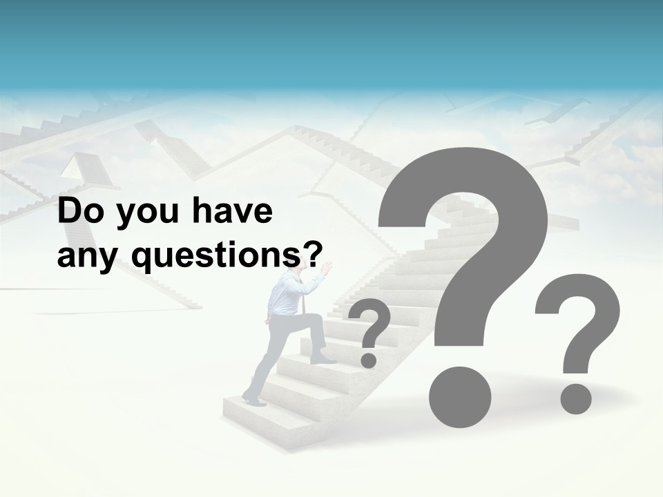 Horizontal Outdoor Man PowerPoint Template